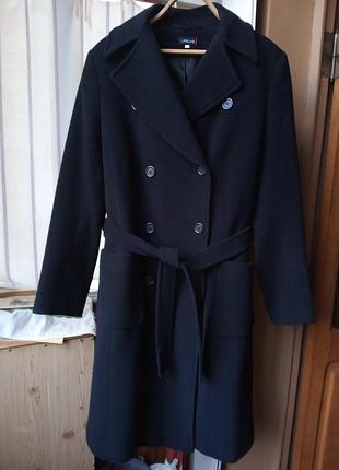 Шерстяное пальто с поясом life line