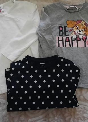 Набор тоненьких кофточек, реглинтов для девочка 4/6 лет (8 шт)