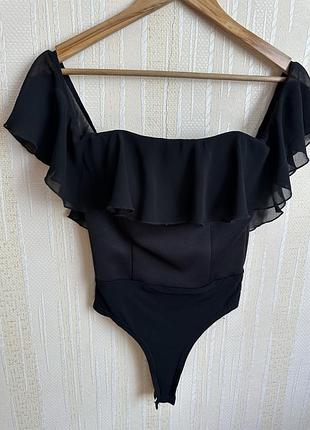 Эффектиый боди кружево спущенные плечи корсет рыбка без бретелей