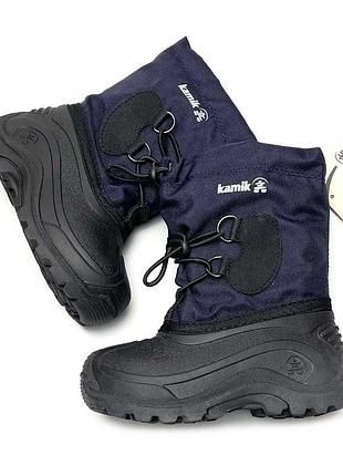 Зимові дитячі чоботи kamik розмір 25. теплі сноубутси для хлопчика