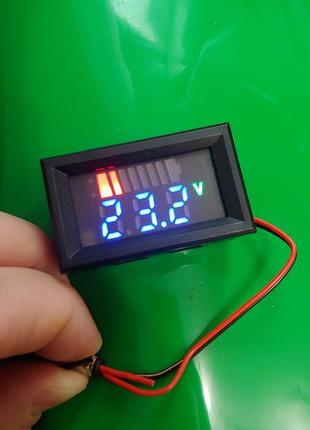 Вольтметр 12v - 60v с дисплеем два провода простой, эффективный новый