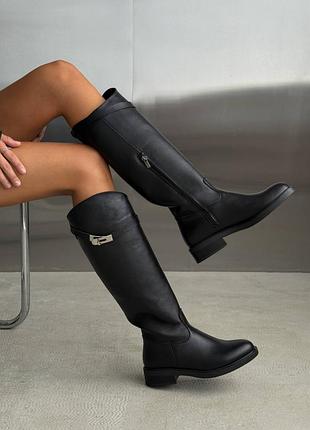 Демисезонные женские сапоги жекейки с ремешком 36-41