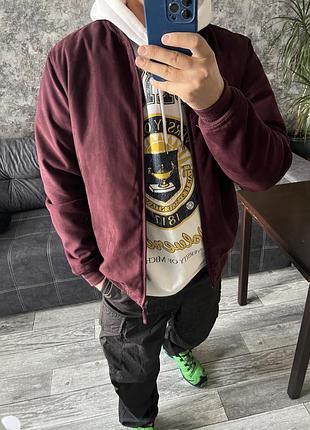 Замшевая куртка бомбер dunnes, размер м