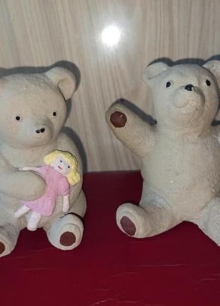 Винтажный мишка медведь фигурка статуэтка