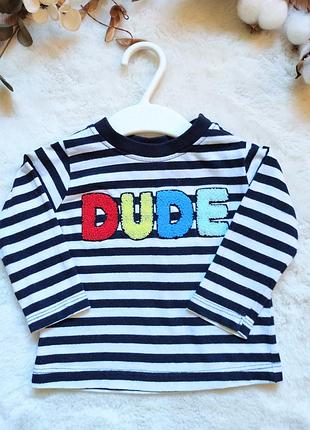 Лонгслив/футболка с длинным рукавом от lullaby для мальчика 0-3 месяца