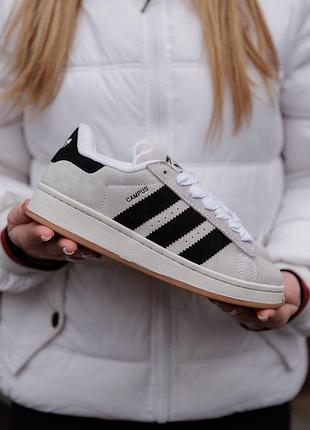 Кроссовки adidas campus grey black