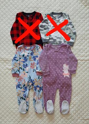 Теплые флисовой человечки на возраст 2 года