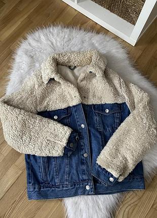 Куртка джинсова шерпа