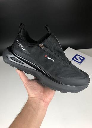 Утеплені чоловічі кросівки salomon odyssey termo black саломон чорного кольору термо