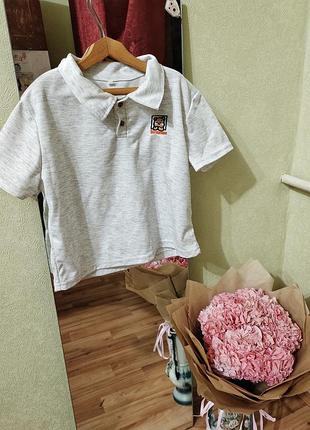 Футболка поло укороченная hua jian ting размер 36