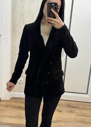 Піджак жіночий, класичний, велюровий