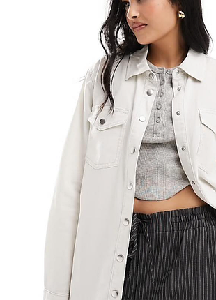 Хлопковая джинсовая рубашка new look