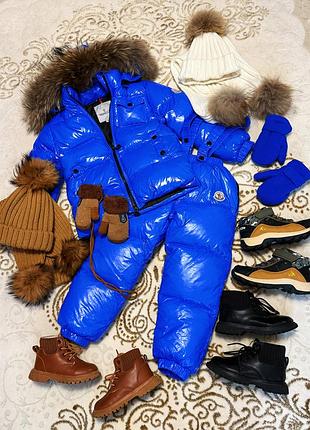 Комбинезон moncler пуховик 3 4 р комплект куртка зимова 98 104 костюм шапка ботинки