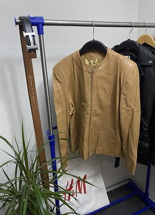 Шкіряна куртка elezi вінтаж ретро осінь весна кожа
