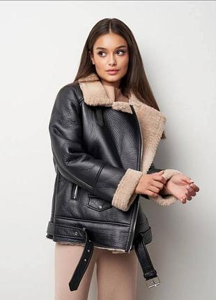 Дубленка в стиле stradivarius