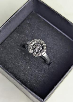 Кольцо chrome hearts mini silver horseshoe 4