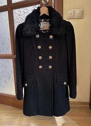 Пальто  lily, шерсть, розмір 34(хс)