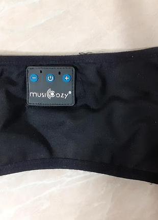 Беспроводная bluetooth-повязка на голову musicozy, которая также выполняет функцию наушников.