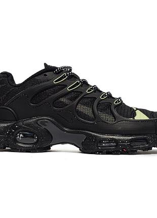 Кросівки 0043, р.40,41,44,45, текстиль, чорний/зелений