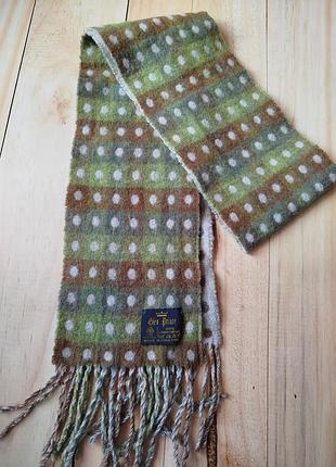 Шерстяной шарф glen prince с кисточками