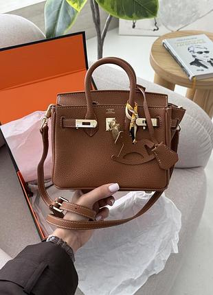 Сумка в стилі hermès birkin braun 2