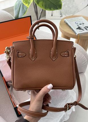 Сумка в стилі hermès birkin braun 6
