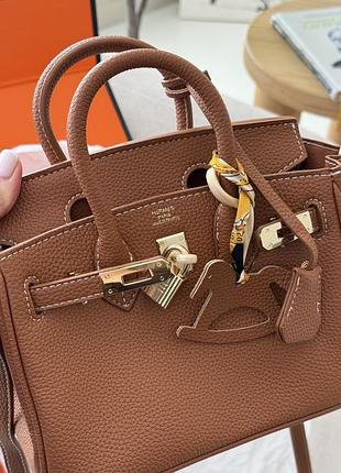 Сумка в стилі hermès birkin braun 5