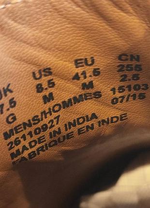 Чорні черевики челсі clarks. розмір — 41,5, 27,5 см 7