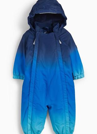 Сплошной комбинезон термо детский зимний для новорожденных 74 см c&amp;a синий (25092421)