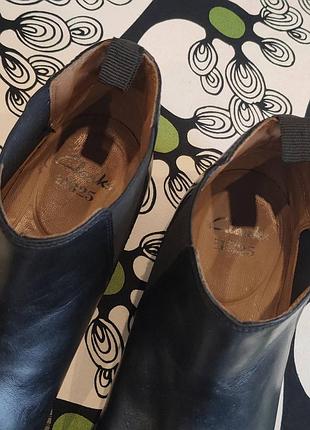 Чорні черевики челсі clarks. розмір — 41,5, 27,5 см 4