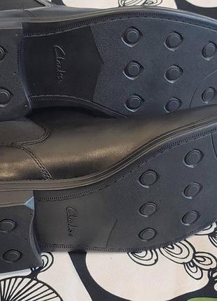 Чорні черевики челсі clarks. розмір — 41,5, 27,5 см 9