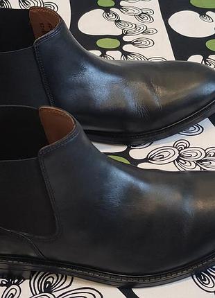 Чорні черевики челсі clarks. розмір — 41,5, 27,5 см 2