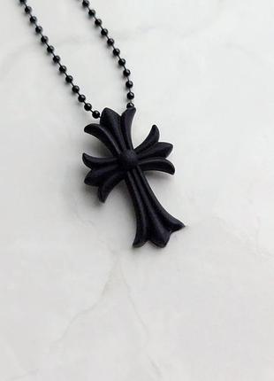 Кулон chrome hearts black rubber