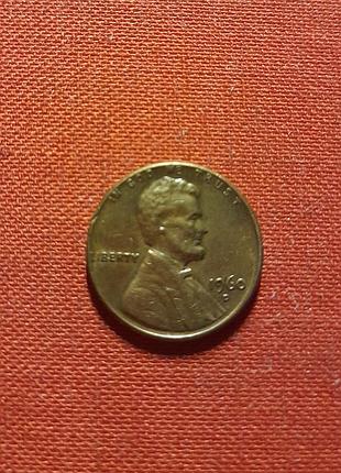 Сша 1 цент 1960г. "d" - денвер, авраам линкольн (16-й президент сша)