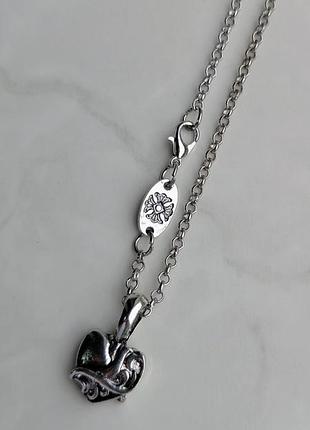 Кулон mini chrome hearts silver 4