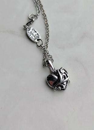 Кулон mini chrome hearts silver 5