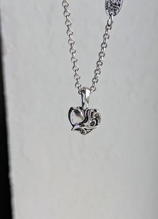 Кулон mini chrome hearts silver 8