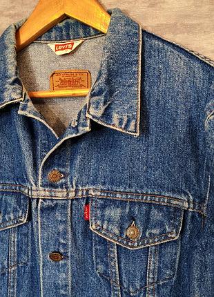 Винтажная джинсовая куртка джинсовка vintage 80's levi's 70500-0217 type 3 denim jacket made in france levis