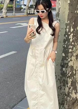 Aсиметричнa нейлоновa сукня міді від zara, розмір l