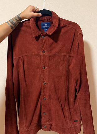 Чоловіча сорочка scotch&soda замша натуральна. підійде на розмір м.