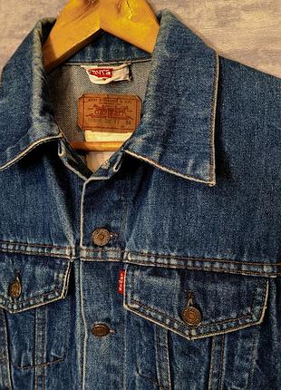 Винтажная джинсовая куртка джинсовка levis vintage 80's levi's 70500-0217 type 3 denim jacket made in france