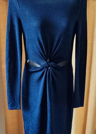 Платье с интересными вырезами на талии, размер 42