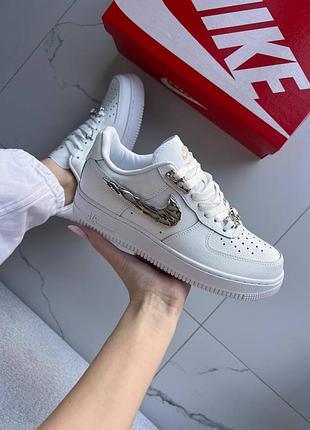 Nike air force 1 low molten metal silver white — купить в Украине