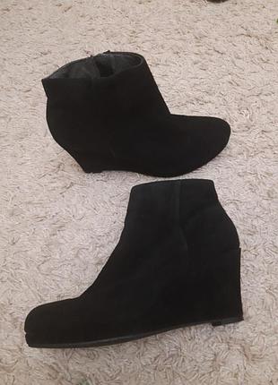 Сапоги для женщин размер 41 на платформе замшевые станок идеален