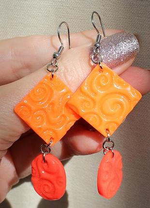 Серьги "неоновое настроение"