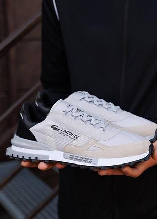 Кроссовки lacoste elite active grey black 6