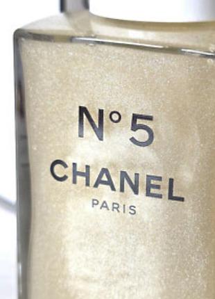 Парфумована олія для тіла шимер chanel n°5 the beige gold body oil