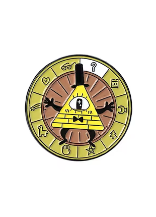 Гравіти фолз значок gravity falls disney брошка білл шифр bill cipher фолс дісней мультфільм піраміда масони око masons