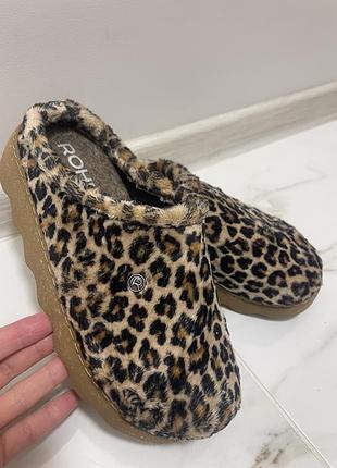 Жіночі черевики, сабо, жіноче взуття, лео, леопард
