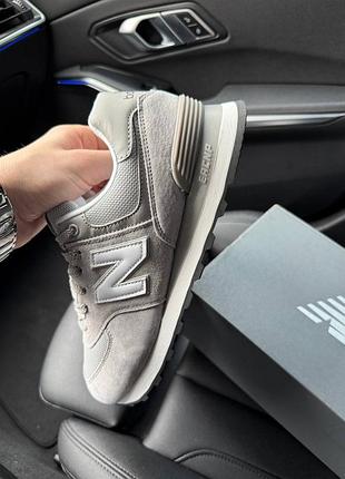 Кроссовки new balance 574 silver white 5
